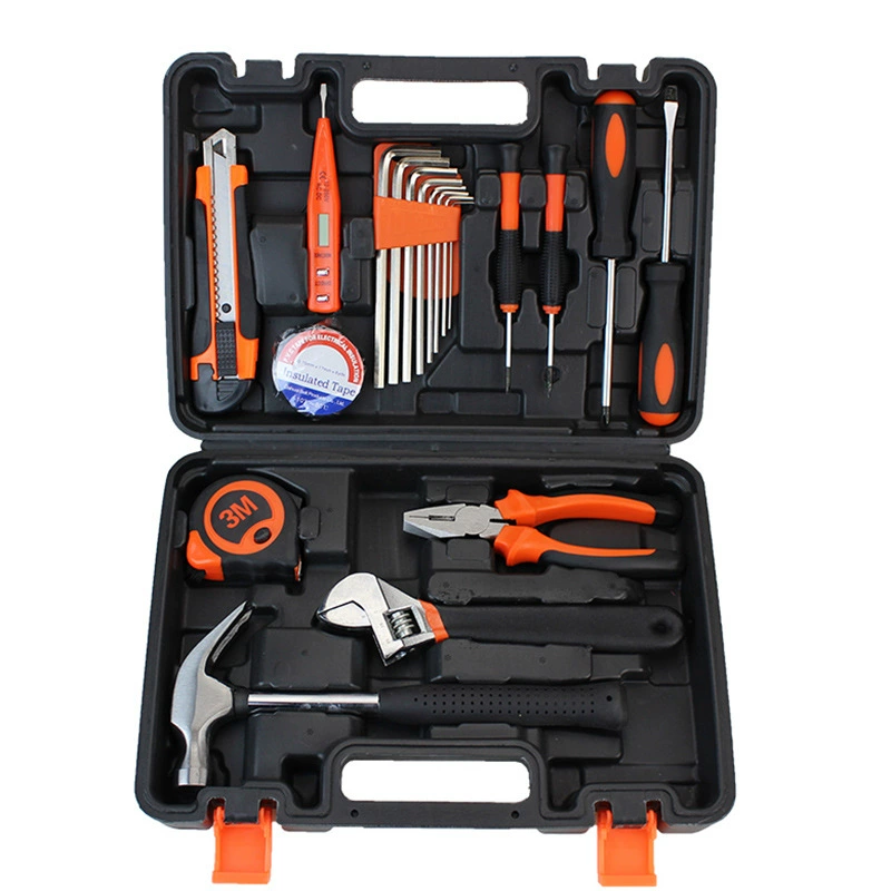 Hardware Toolbox Set, Multi-Piece Home Repair Kit, Portable Case, 9–157 pcs