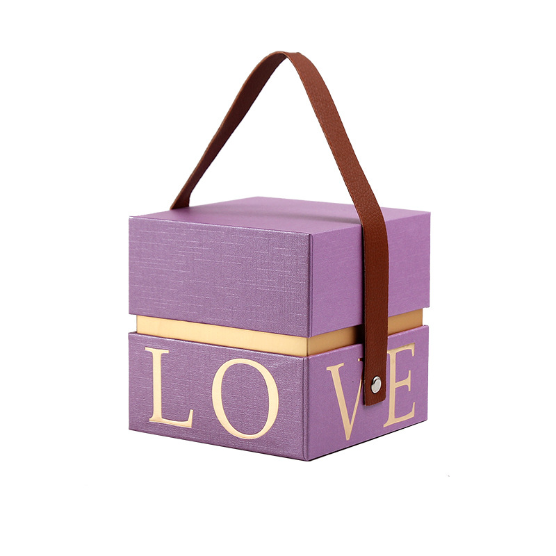 Caja de regalo para boda, Día de San Valentín, sensación de alta gama, caja de dulces no plegable, caja de regalo para propuesta de matrimonio, caja vacía. image 9