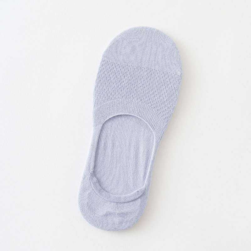 Calcetines de algodón de primavera y verano para mujer calcetines de tobillo de estilo japonés de corte bajo calcetines de algodón para mujer silicona invisible 200 agujas finas ins calcetines de moda