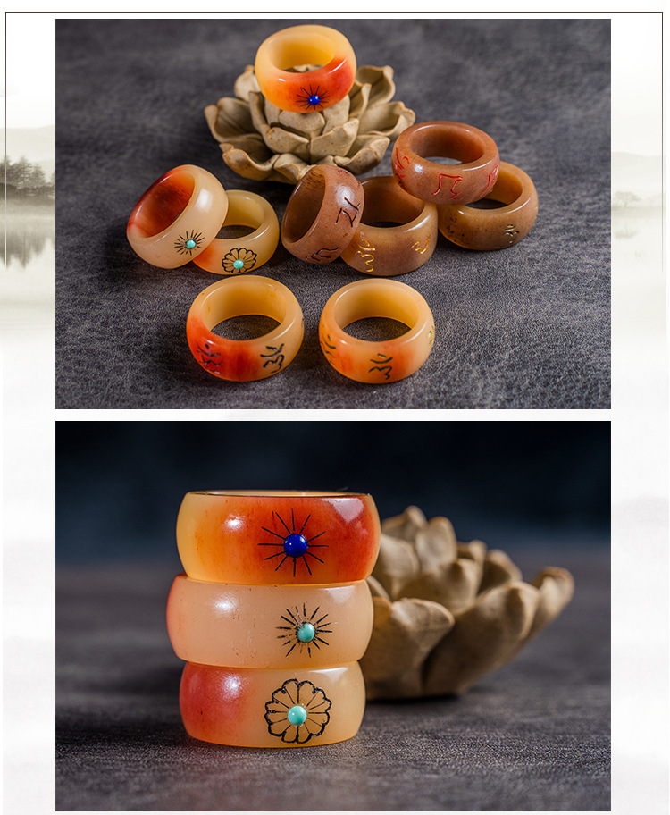 扳指,驼骨扳指,牛角骨扳指,扳指配饰,扳指骨雕,扳指批发,