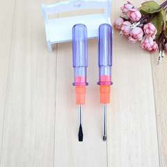 4-inch crystal dual-purpose screwdriver, magnetic, transparent handle, cross-shaped, transparent dual-purpose screwdriver, household gadgets