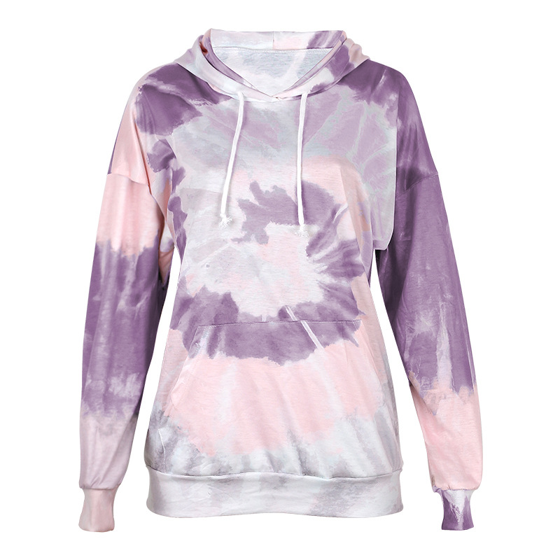 autumn and winter loose tie-dye printing casual long-sleeved sweatshirt  NSZH33917