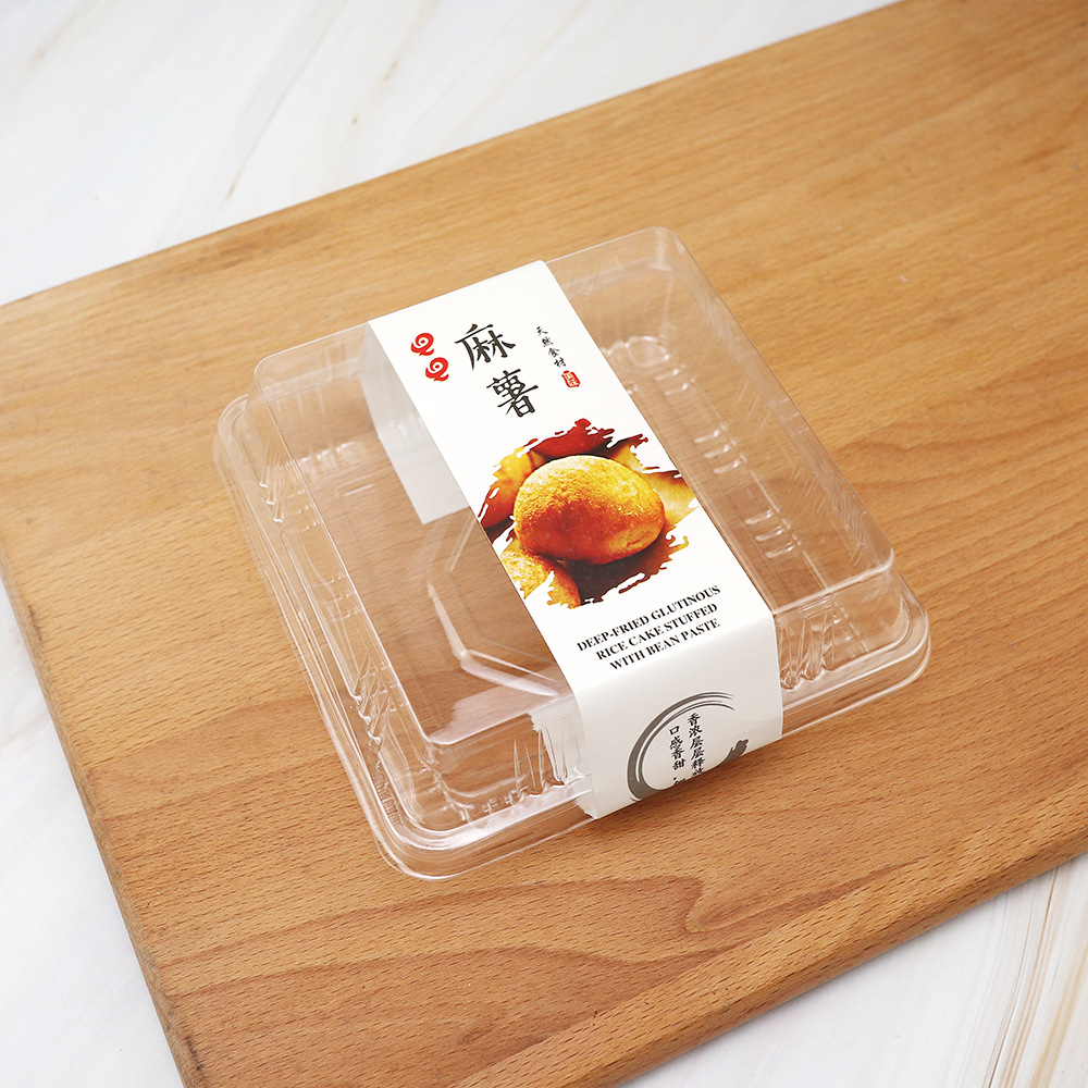 Caja de embalaje de papata puff, Xue Mei Niang, carne de pino de cáscara, pastel de frijoles verdes, caja de embalaje cuadrada, caja de comidas para llevar image 14