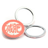 Net Red Word Title Meng Meng's Digital Digital Printing Round Iron Frame Case Makeup Mirror Environmental Protection Report