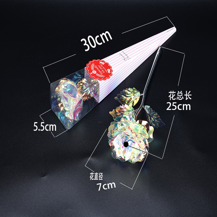 火炬盒彩金玫瑰 规格