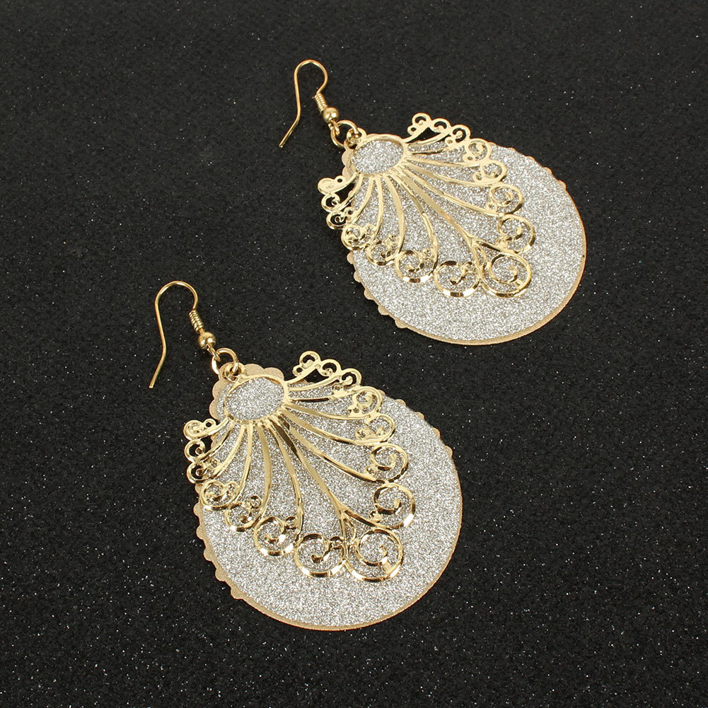 Boucles D'oreilles Givrées Creuses Géométriques Bohèmes Boucles D'oreilles Rétro De Mode En Gros Nihaojewely display picture 6