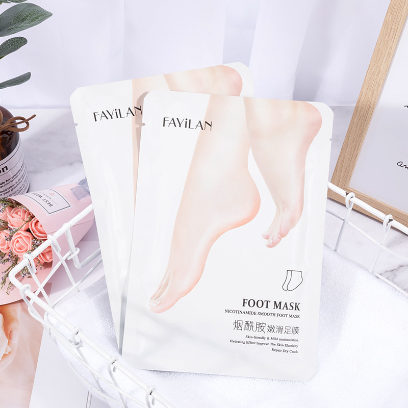 法意蘭煙酰胺嫩滑補水保濕滋潤足膜壹件代發廠家批發直播貨源