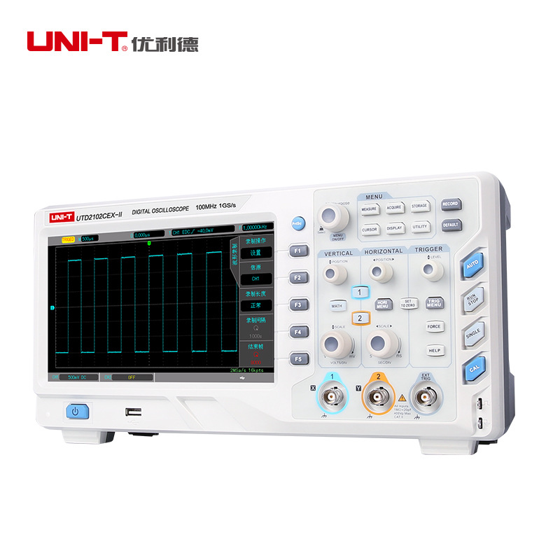 优利德UTD2102CEX-II 升级版数字示波器100M 双通道示波器200M