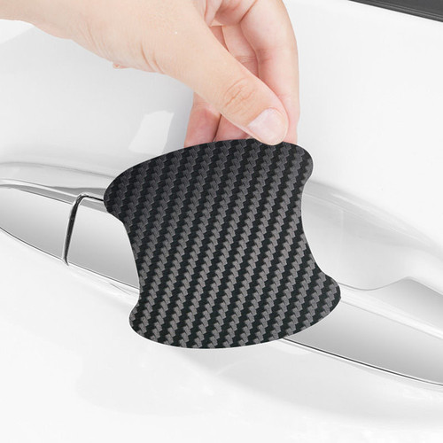 Cross-border hot selling handle stickers carbon fiber car door bowl stickers 4 pack scratch car stickers car stickers anti-scratch car stickers