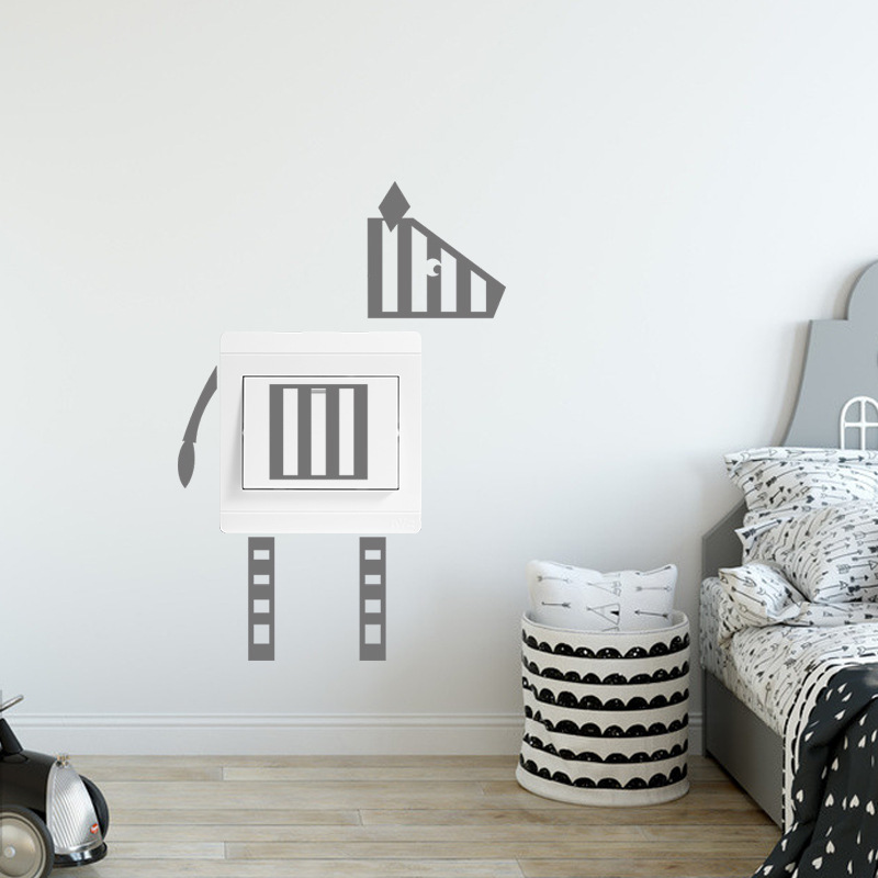 Cartoon Striped Dog Wall Stickers display picture 6