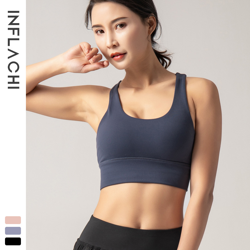 Personalizada ropa interior deportiva damas correr chaleco de yoga antichoque se reúnen en forma de bra de fitness belleza espalda cojín de pecho desmontable