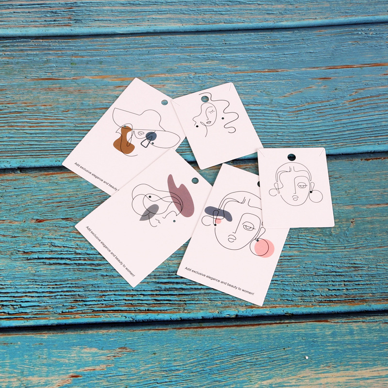 欧美风格饰品卡纸首饰包装卡片耳钉耳环项链卡板卡牌包装可定logo