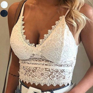 New sexy and hollow lace bra with open back