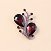 High-end pin, brooch, suitable for import, wish, European style, bright catchy style, diamond encrusted