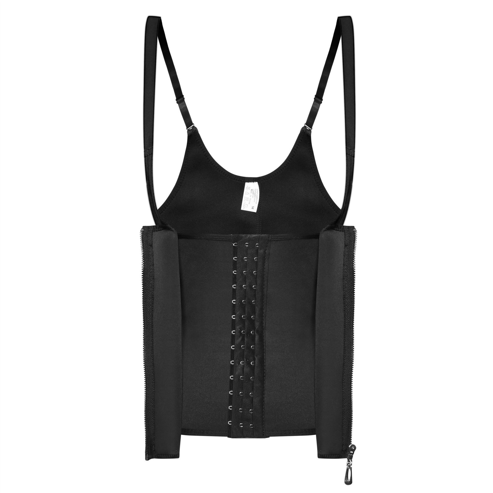 Zip-Up Ladies Body Contouring Court Corset Neoprene 3-Layer Patch Wicking Vest Shapewear