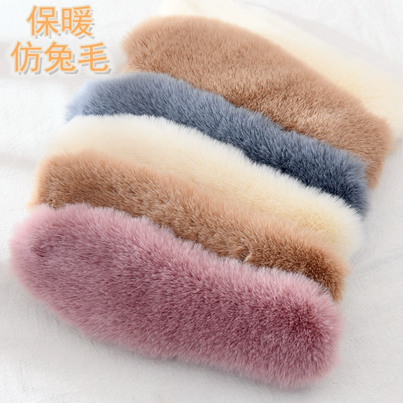 Стелька из искусственного меха кролика, зимняя теплая стелька, незамерзающая, впитывающая пот стелька, шерстяная плюшевая изоляция плюс оптовая стелька