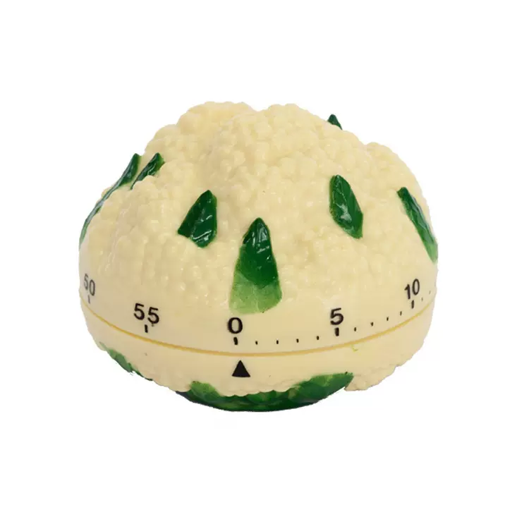经典果蔬款花菜形状倒计时60分钟机械式厨房定时器厨房计时器