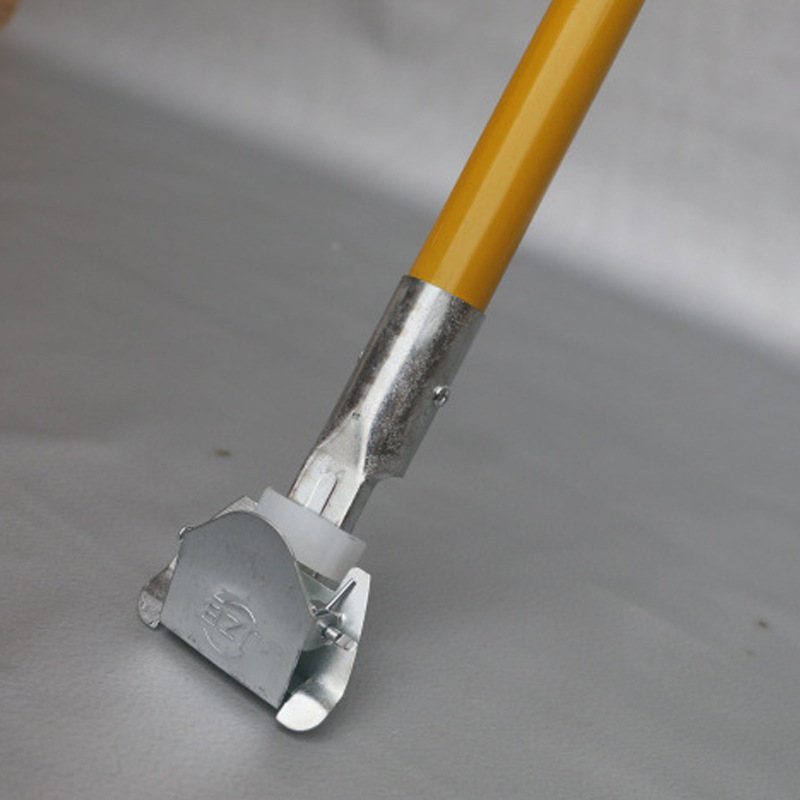 厂价批发加厚不锈钢尘推双弹簧铁杆夹平拖配件拖把头夹可更换配件