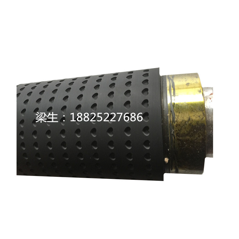 转印圆点胶辊加工，凹点胶轮换胶厂家，雕刻加工