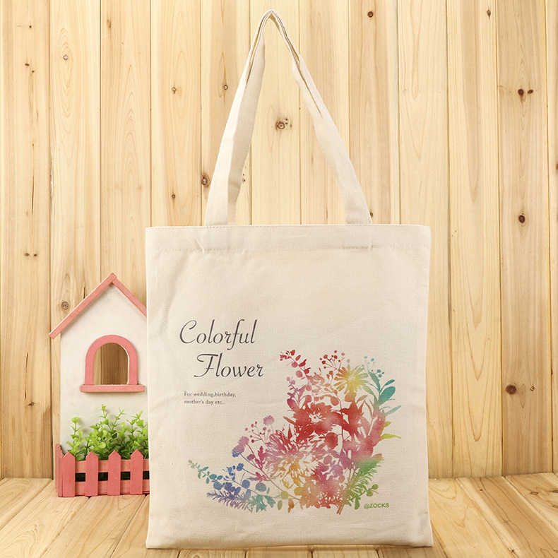 礼品广告创意棉布袋定做 彩色丝印印花帆布袋定做 手提购物袋