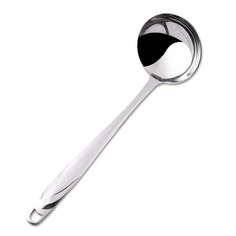 Wholesale 201 stainless steel cooking spatula household restaurant hot pot colander soup spoon spatula set kitchen utensils