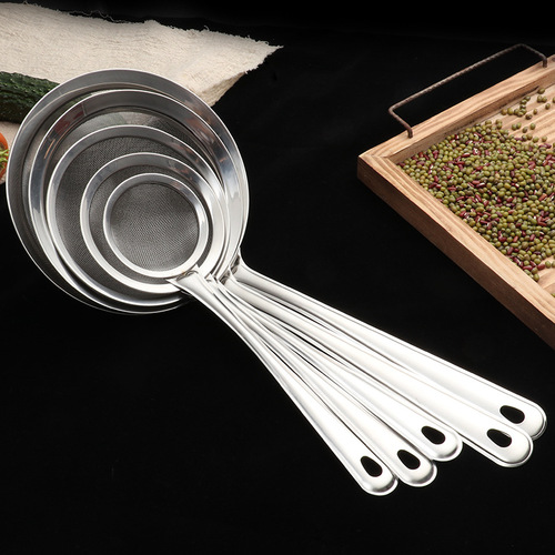 Kitchen stainless steel colander, soy milk filter, household frying oil grid, noodle foam juice mesh drain