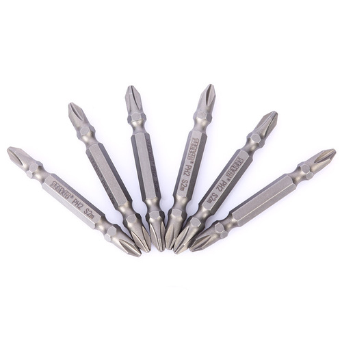 Cross electric screwdriver bit, nozzle, electric screwdriver, extended double head S2 with magnetic