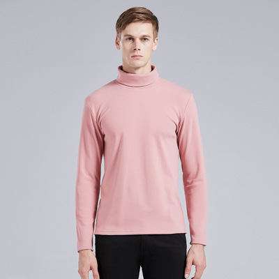 男士高领套头衫长袖打底衫秋冬季针织衫批发一件代发抖音同款