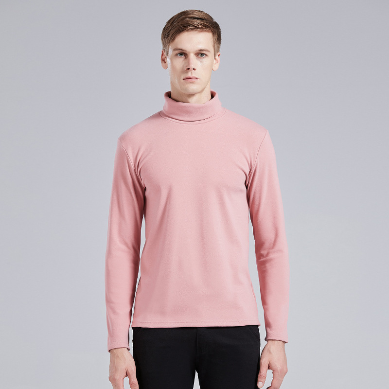 男士高领套头衫长袖打底衫秋冬季针织衫批发一件代发抖音同款