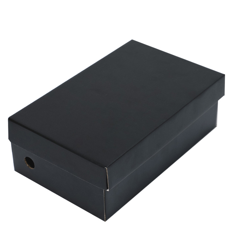 Caja de zapatos caja de cartón al por mayor caja exterior cartón de almacenamiento caja de embalaje de color plegable caja de papel Kraft