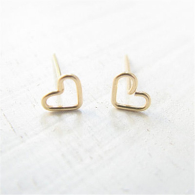 Fashion Heart Plating Alloy No Inlaid Earrings Ear Studs display picture 18