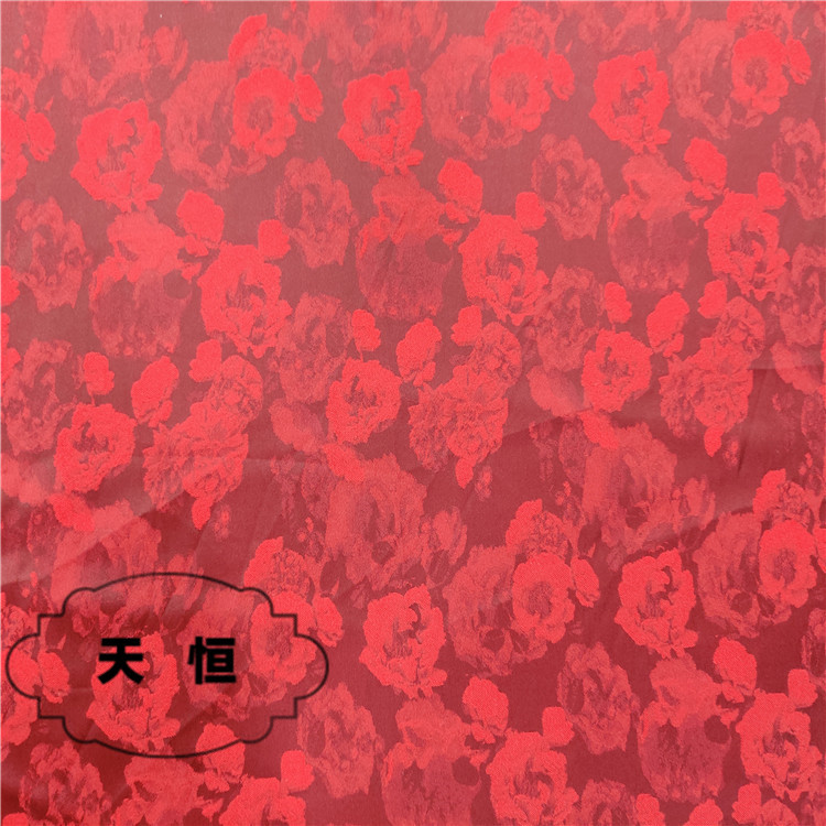 新款超轻柔软丝滑玫瑰花提花女装衬衫连衣裙汉服唐装古装布料现货