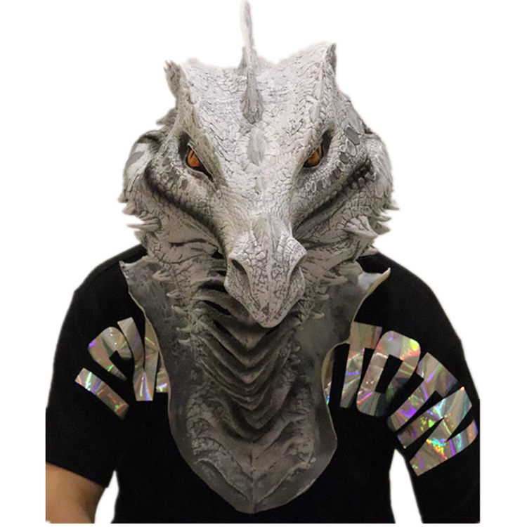 2020 nuevo juego de grifo de Halloween dragón máscara de látex realista accesorios de rendimiento de Halloween Venta caliente