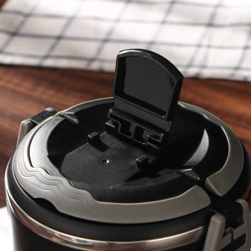 304 caja de almuerzo de acero inoxidable caja de almuerzo aislada rejilla de alimentos sellada vajilla portátil creativa estudiante adulto caja de almuerzo