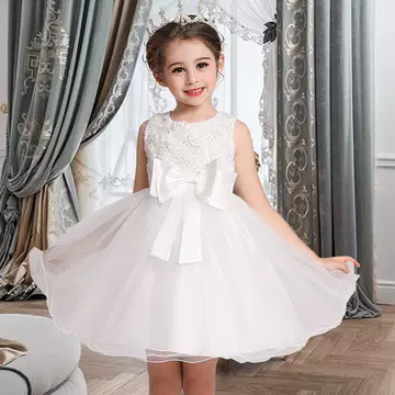 Christmas dress girl's dress children's Dress Baby Princess Christmas dress foreign trade puffy skirt - ShopShipShake