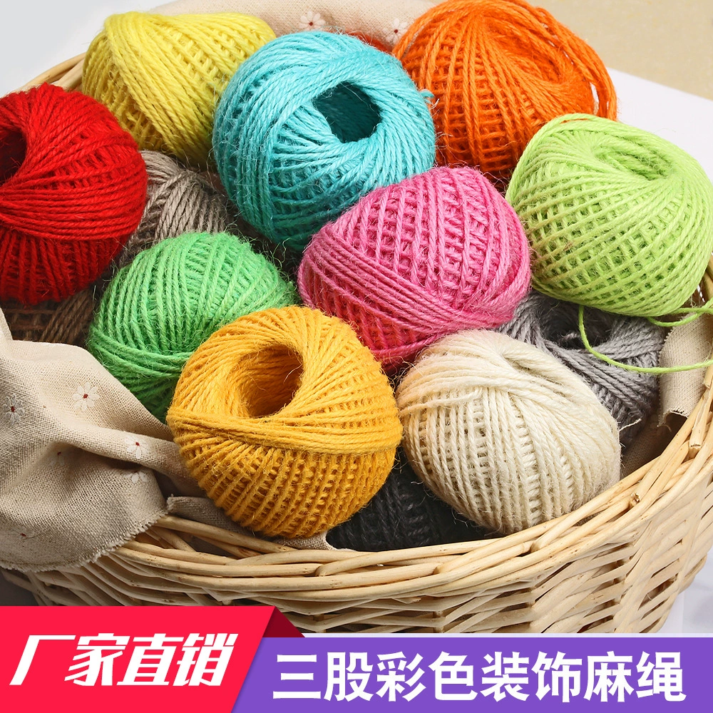 Трансграничный в наличии детский сад ручной работы материал фото украшения стен DIY шпагат 2 мм цвет пеньковая веревка
