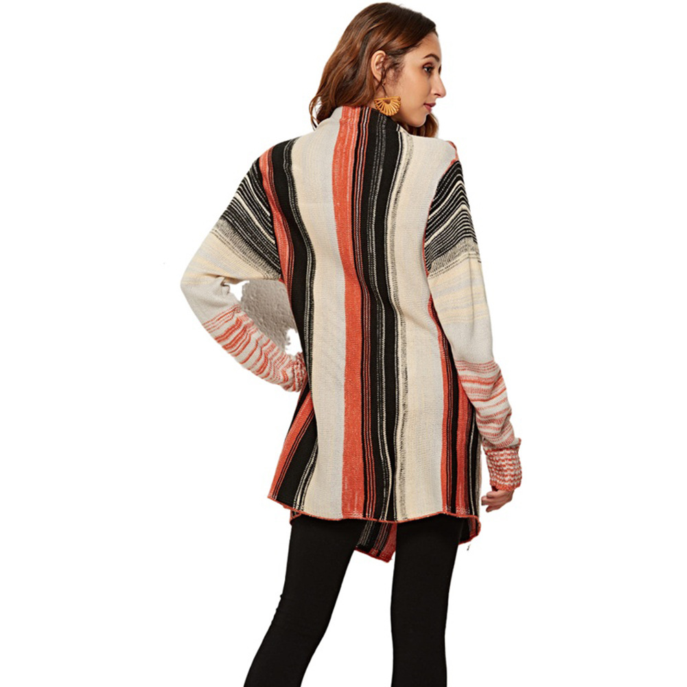 2024 유럽과 미국의 대외 무역 아마존 인기 판매 여성 스웨터 술 스웨터 대형 니트 스웨터 가디건 코트 스웨터