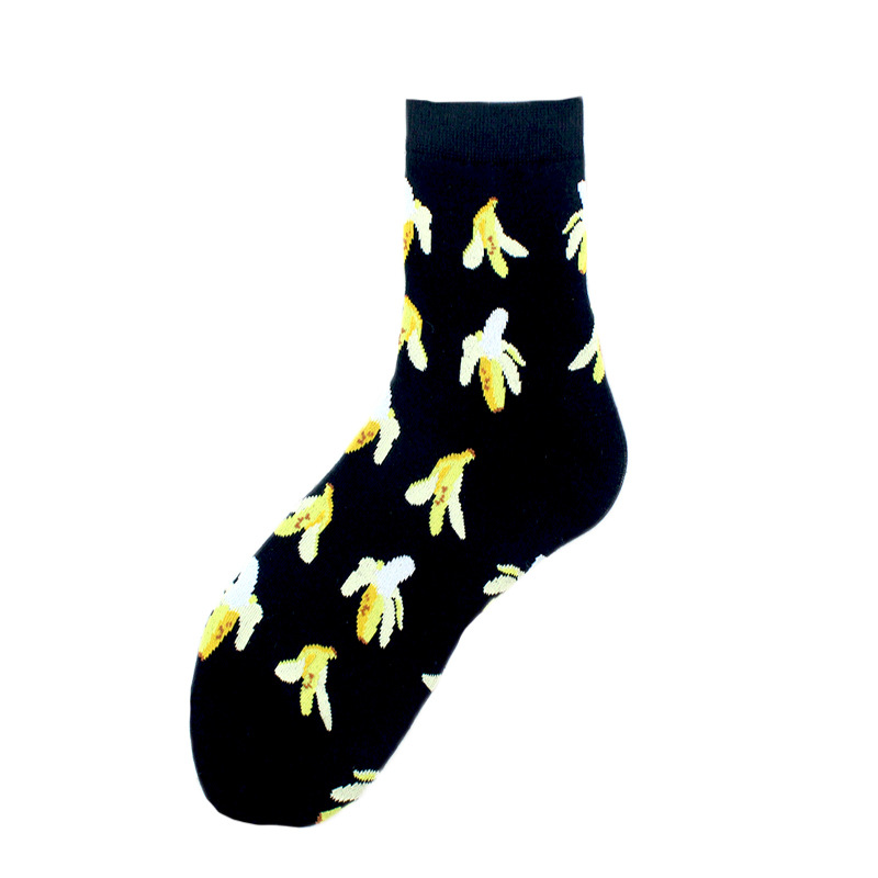 Women's Simple Style Classic Style Commute Color Block Cotton Printing Crew Socks A Pair display picture 5