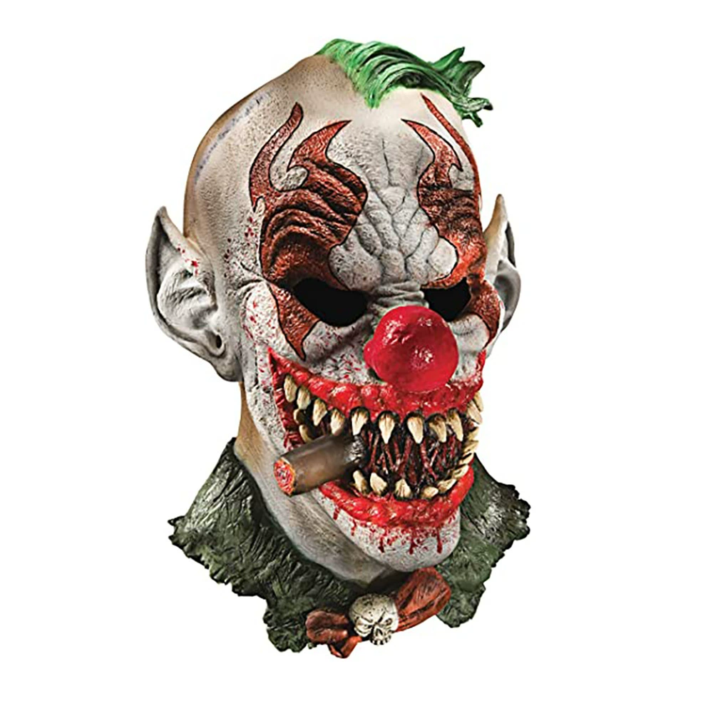 Научно-фантастическая монстр Halloween Маска курящий клоун Hast Dog Маска Демон бык голова клоунская маска
