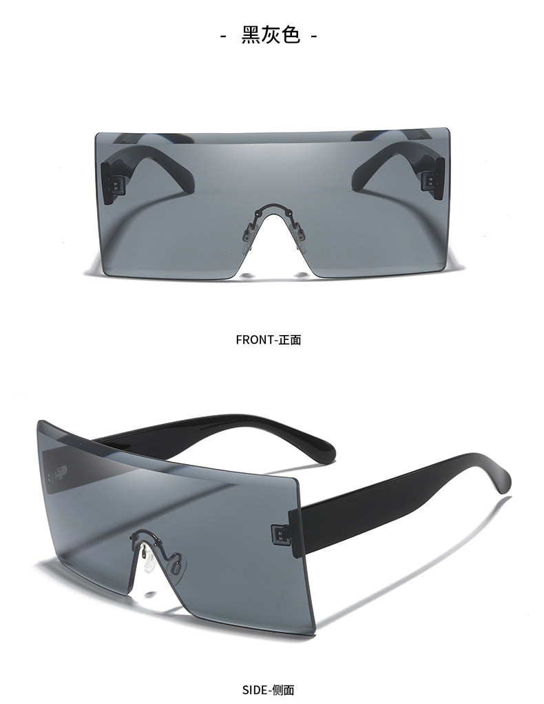 2023新款无框太阳镜 高清防紫外线眼镜户外运动时尚炫彩太阳眼镜详情14