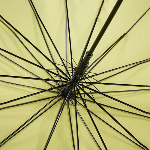 Korean style 16-bone wooden handle small fresh umbrella women's solid color long handle fair or rain umbrella printed advertising logo dropshipping