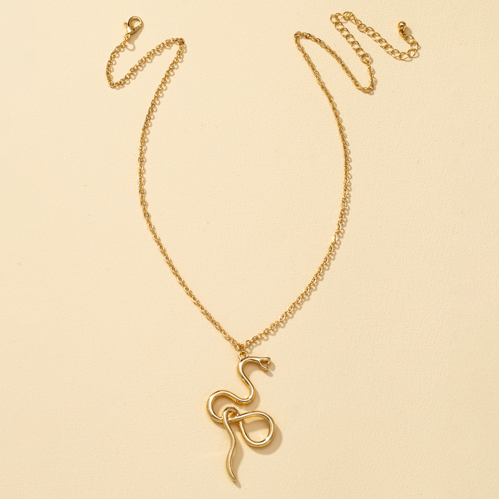 Exaggerated Zodiac Snake Necklace display picture 3