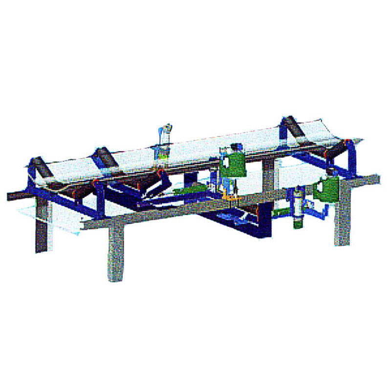 定制输送带自动纠错装置皮带防跑调偏YYTP型全自动液压调偏装置