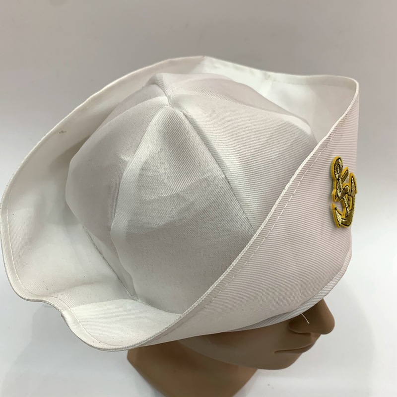 Qianfang Festival wig hat, white sailor anchor icon hat, cosplay Marine sailor professional hat 3332 detail image 4