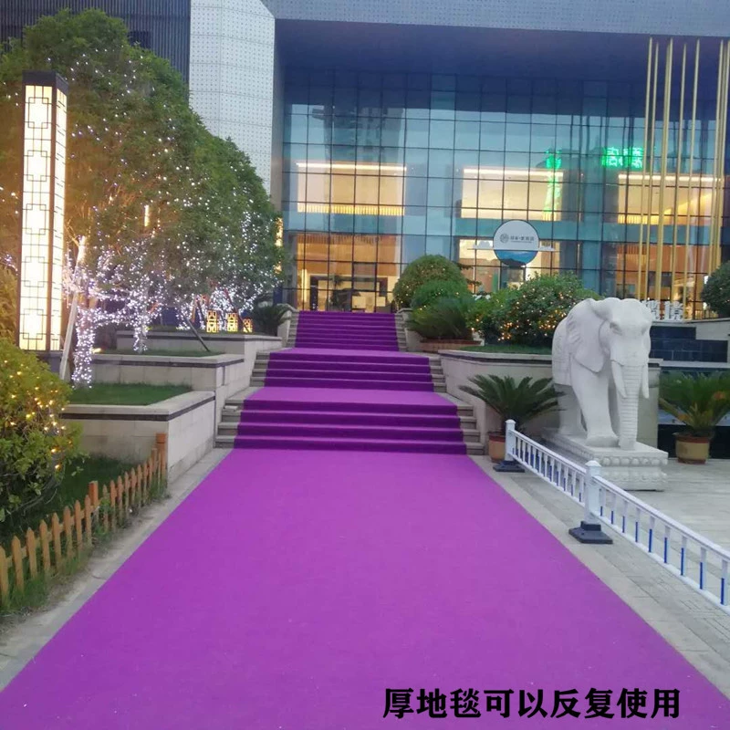Thick red carpet for weddings grand openings shop entrance welcome stairs long-term use red carpet stage carpet