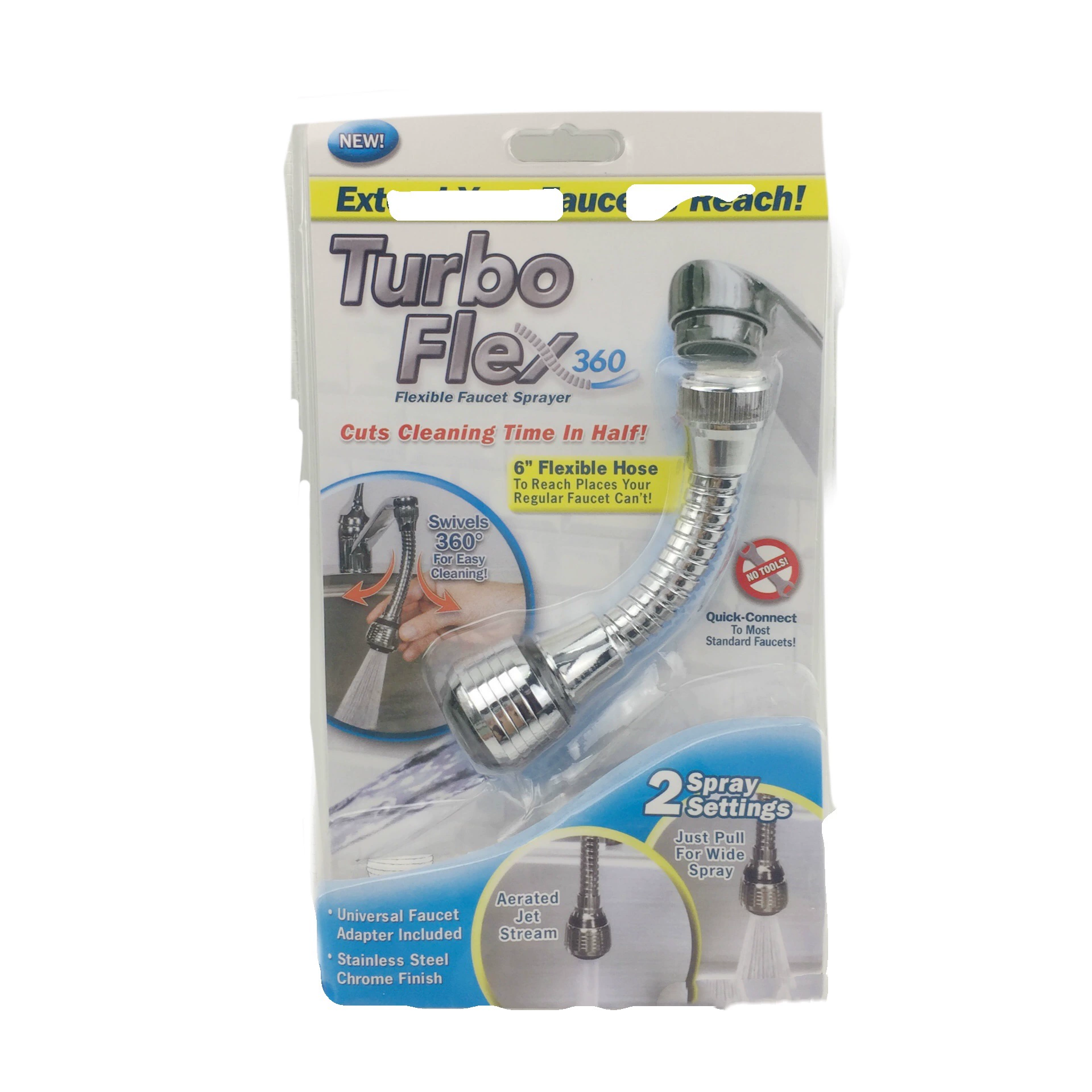 Factory Turbo Flex 360 многоцелевой садовый душ водяной пистолет удлиненный соединитель водопроводной трубы Смеситель для шланга