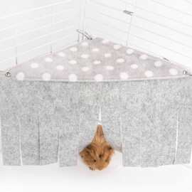 陆龟仓鼠吊床荷兰猪兔子流苏角落屋躲避帐篷窝 宠物隐蔽屋
