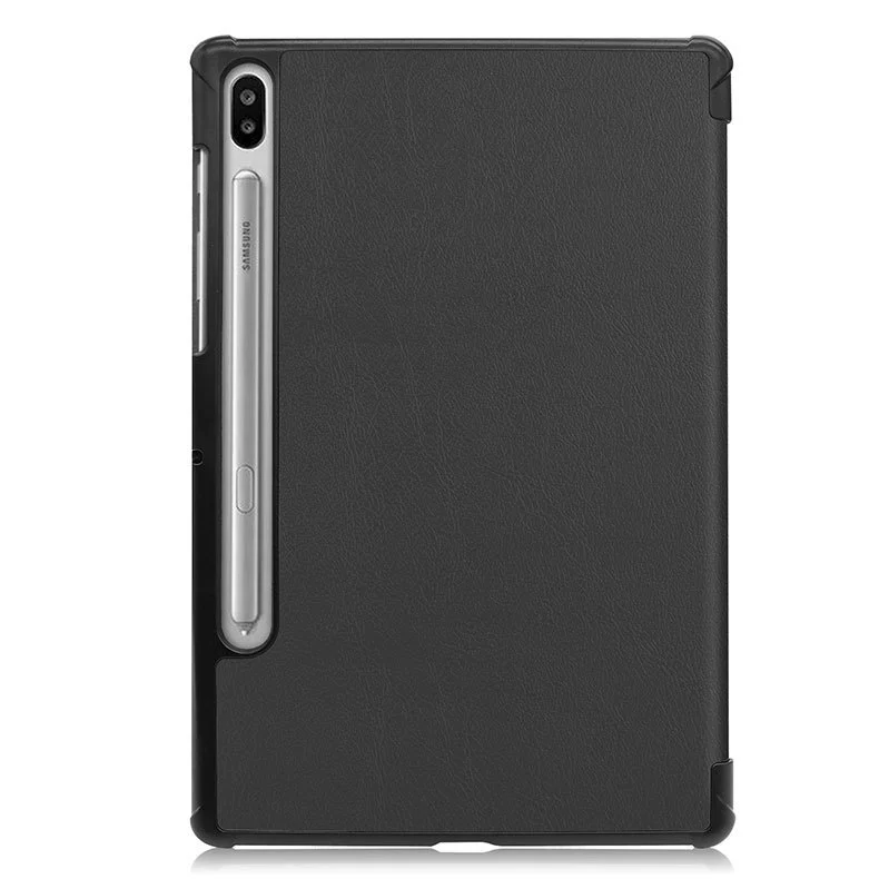 Защитный кожаный футляр для Samsung TAB S6 10.5" (T860/T865) с трёхскладной подставкой