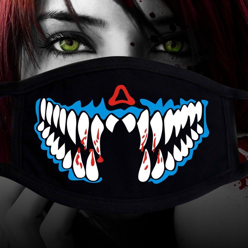 Black fashionable trend breathable cotton medical mask for men and…