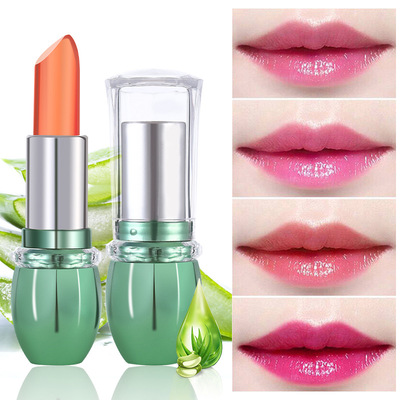 aloe jelly Lipstick Discoloration Lip Balm Moisturizing Lasting waterproof Anti-dry Discoloration Lipstick